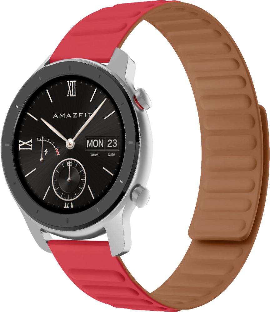 Ремінець Magneter для Amazfit GTR 42 мм Red (26624-2D) Ремінець Magneter для Amazfit GTR 42 мм Red (26624-2D)