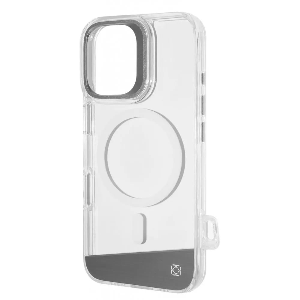 Чохол для iPhone 16 Kajsa Aluminium Shield з магнітним кільцем Silver (32534334)