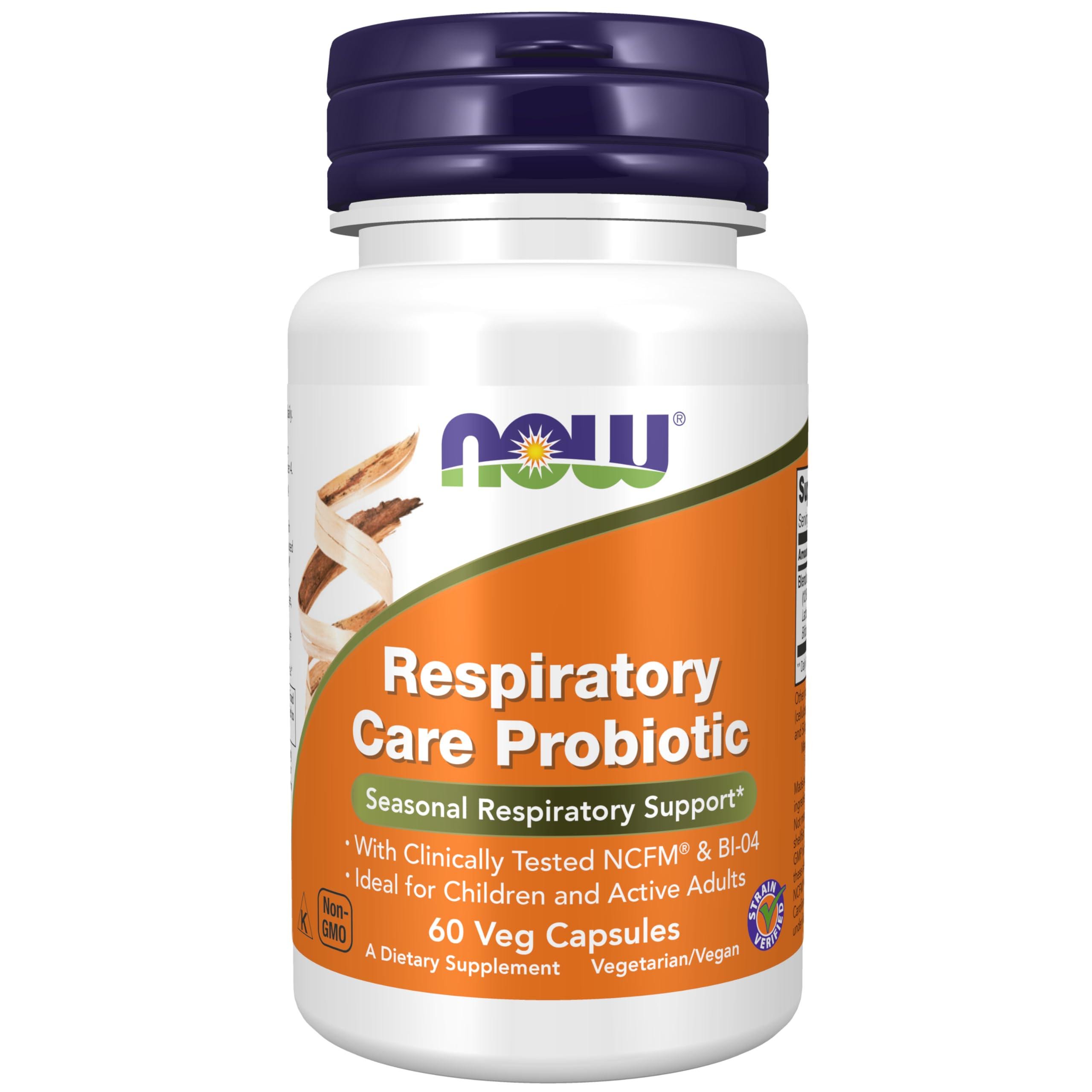 Пробіотик Now Respiratory Care Probiotic, 60 вег. капс.