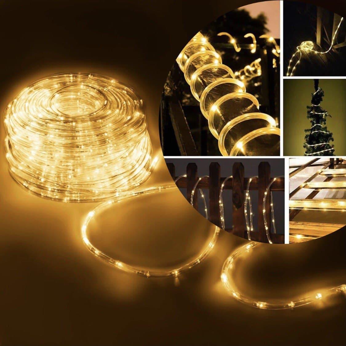 Гірлянда LED вулична дюралайт 100 м Прозорий шланг/Білий теплий (1518249792) - фото 5