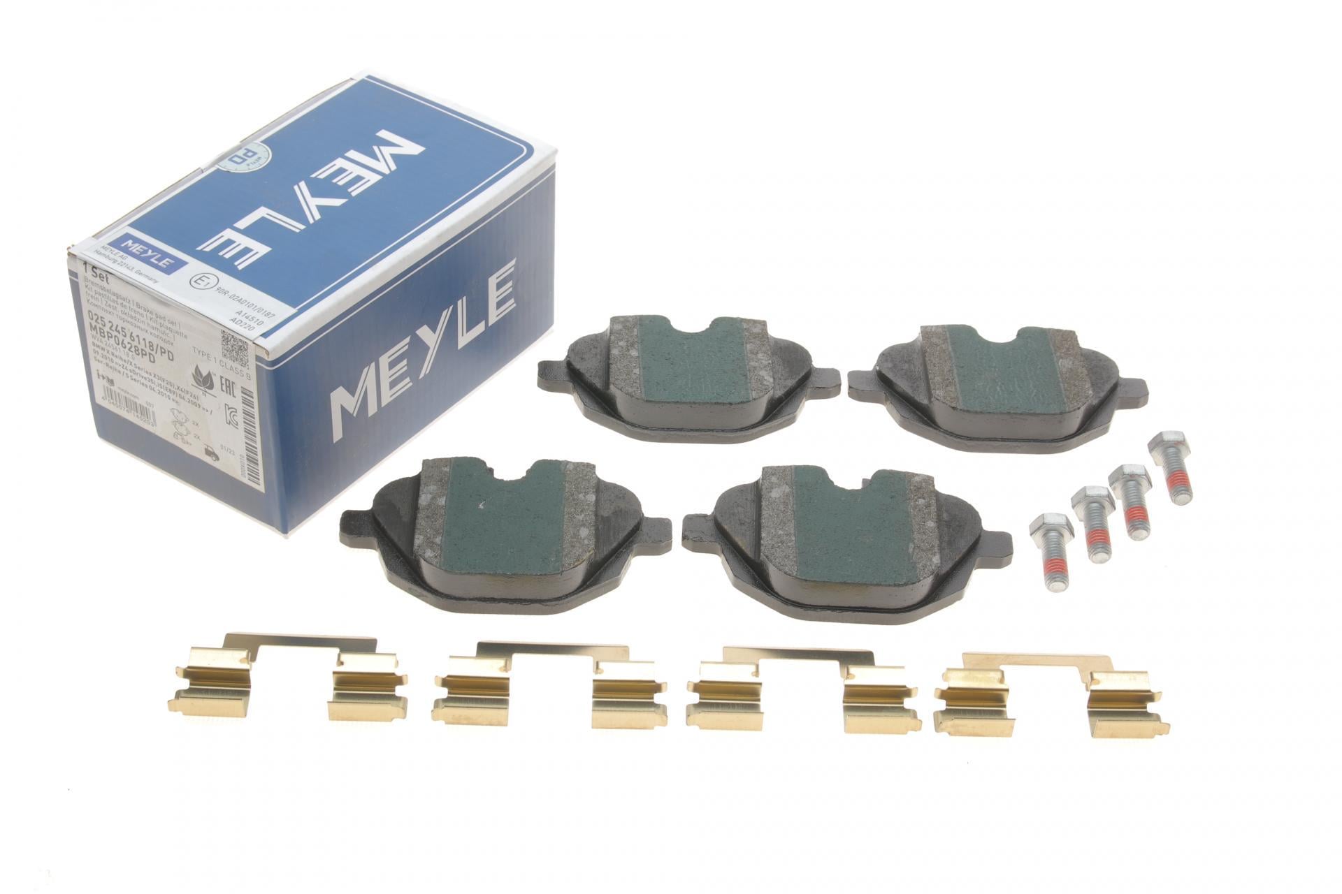 Колодки гальмівні задні Meyle BMW 5/X3 E83 10- (025 245 6118/PD)