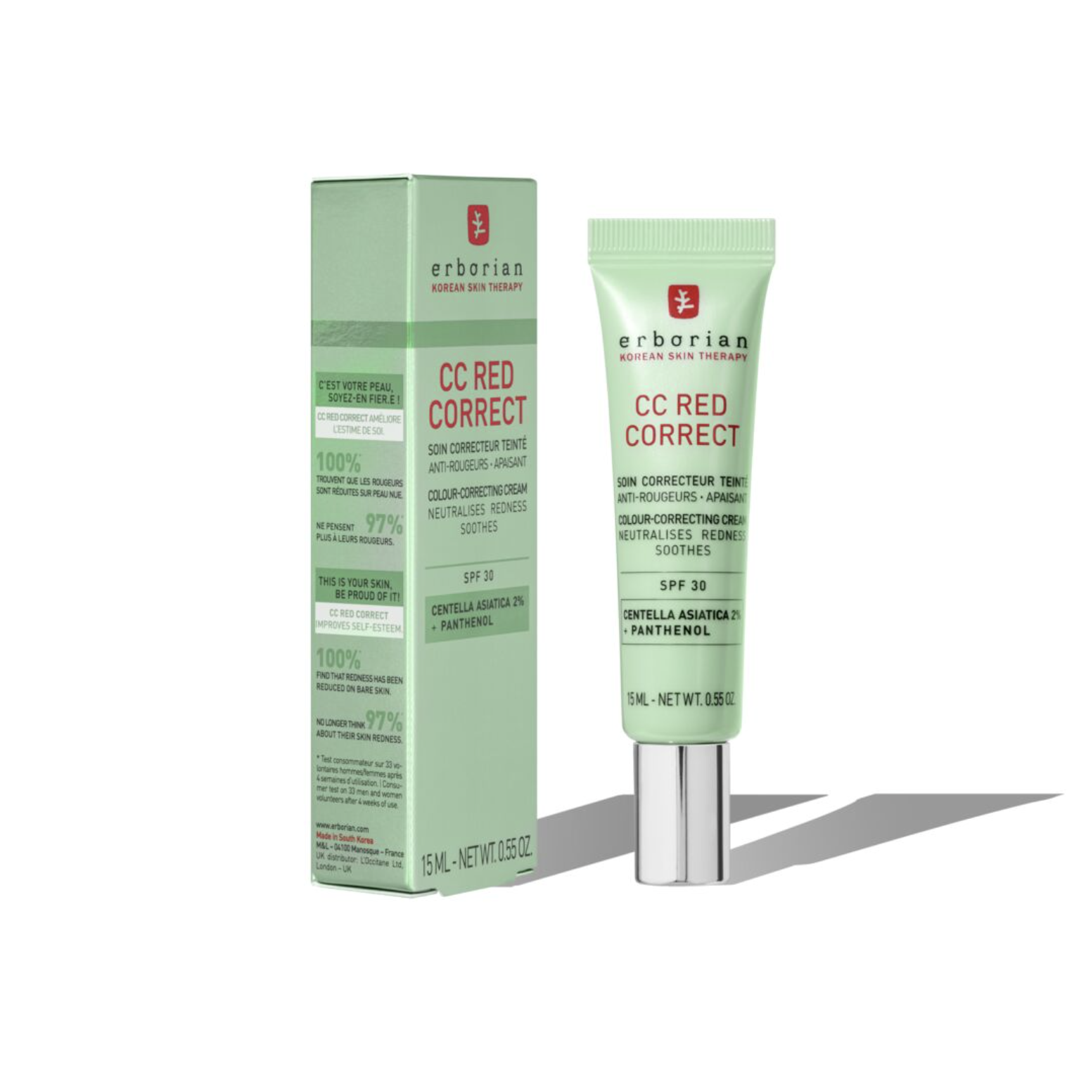 СС-крем для выравнивания тона кожи Erborian CC 15 ml (19124854)