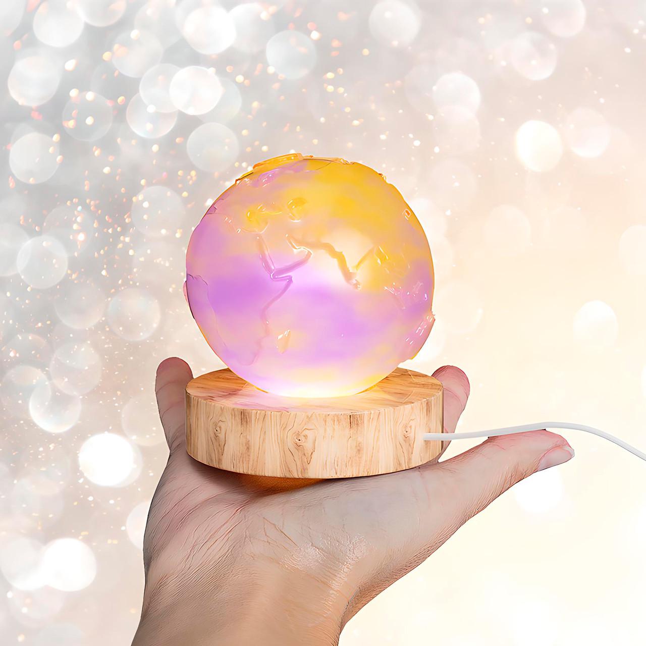 Молд силіконовий 3D планета Земля для світильників з епоксидної смоли з LED - фото 7 Молд силіконовий 3D планета Земля для світильників з епоксидної смоли з LED - фото 7