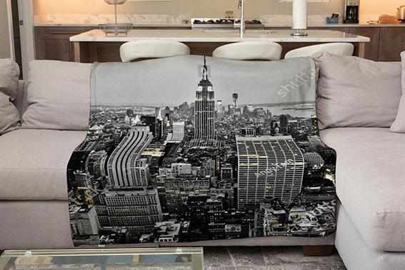 Плед PromoZP City плюш однослойный 135х150 см (111347-3)