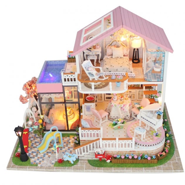 Домик кукольный CuteBee Doll House Вилла (V787SD) - фото 2