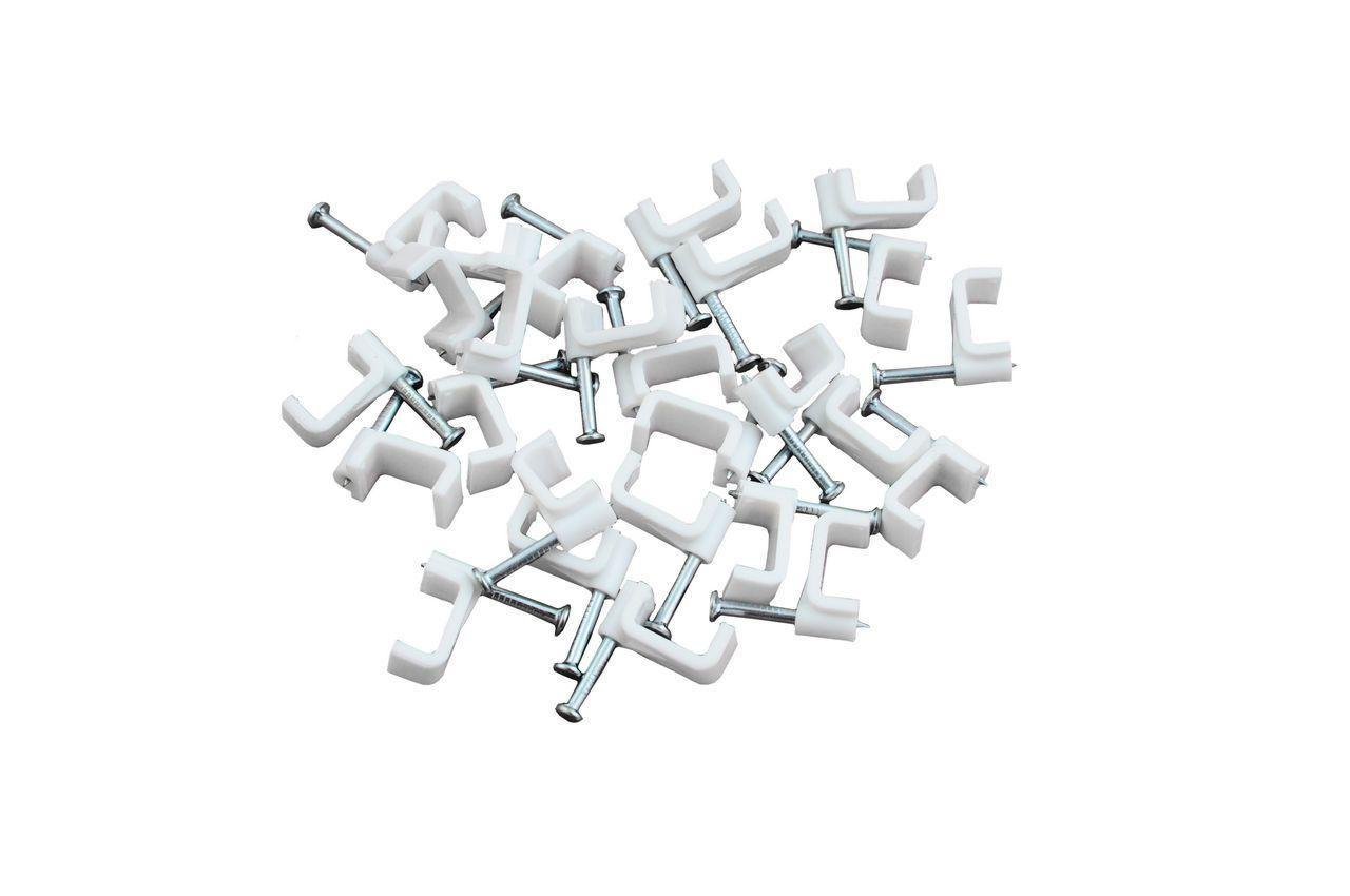 Кліпса шліцьова Apro 5 мм 100 шт. Білий (CC-S5)