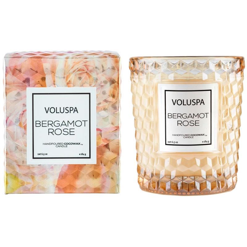 Свеча ароматическая Voluspa Roses Bergamot Rose 184 г стеклянный стакан (111004540)