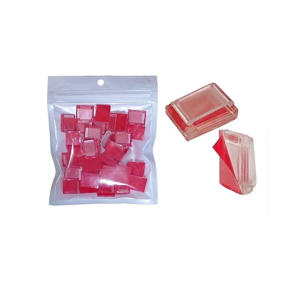 Органайзер-фиксатор кабеля самоклеящийся для декора/автомобиля/офиса 10 шт. Прозрачный (3000003867)