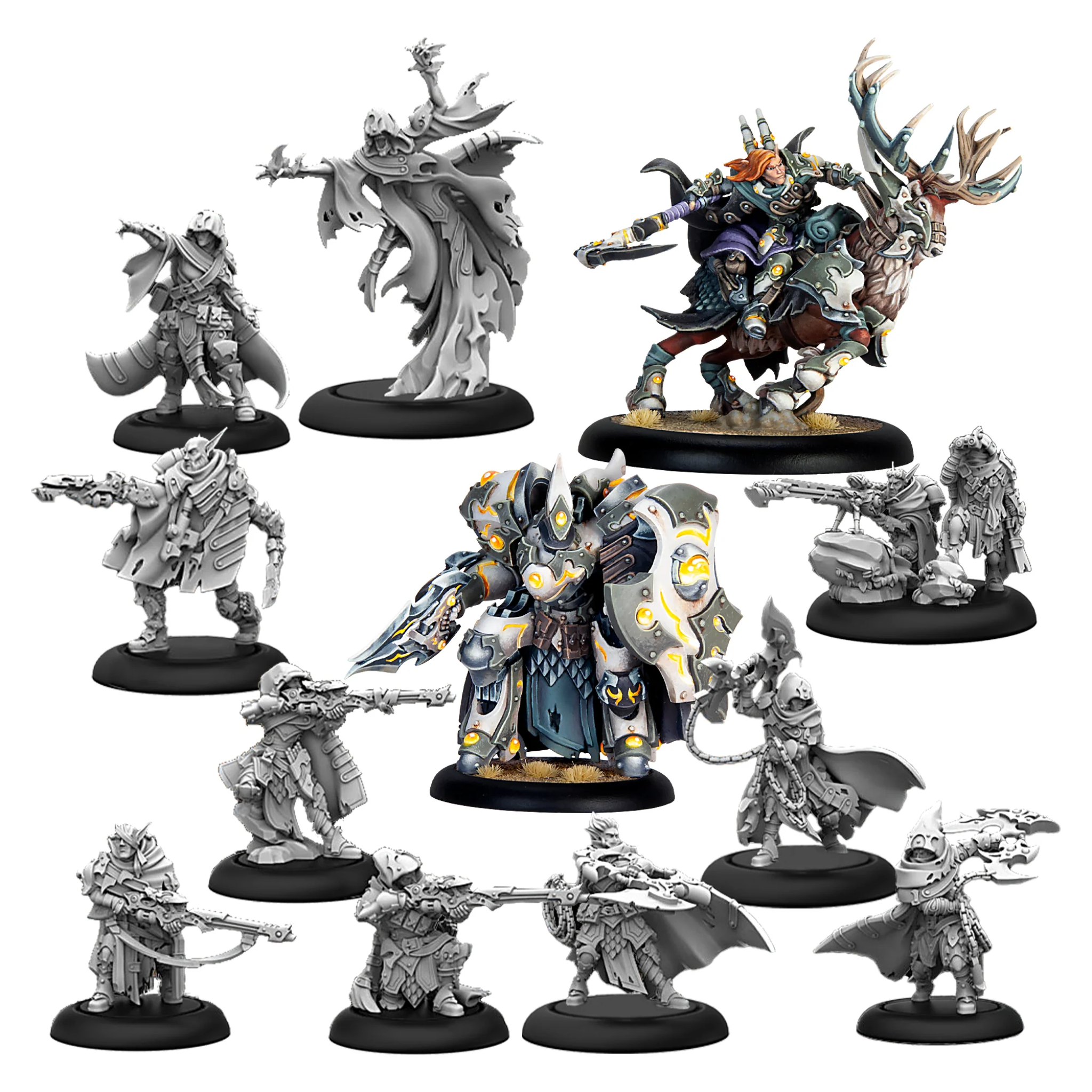 Набір мініатюр SFG Warmachine Dusk Ghosts of Los Command Cadre (SFIK-DSK290)