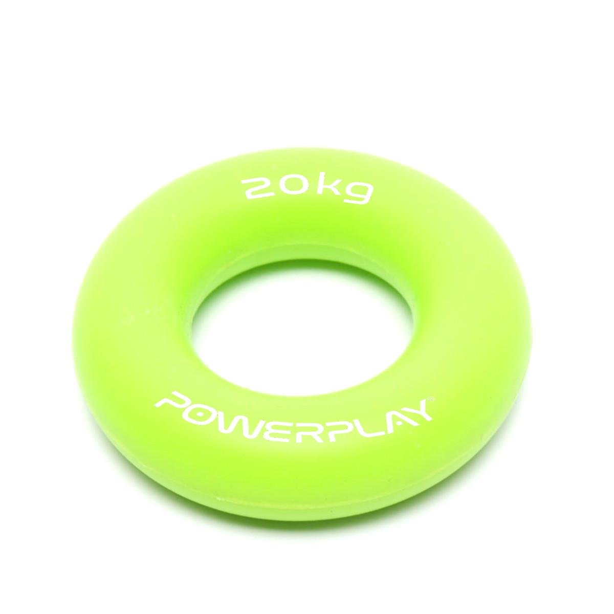 Еспандер кистьовий силіконовий PowerPlay PP-4324 Hand Grip Ring Medium 20 кг Зелений (PP_4324_20kg) - фото 3