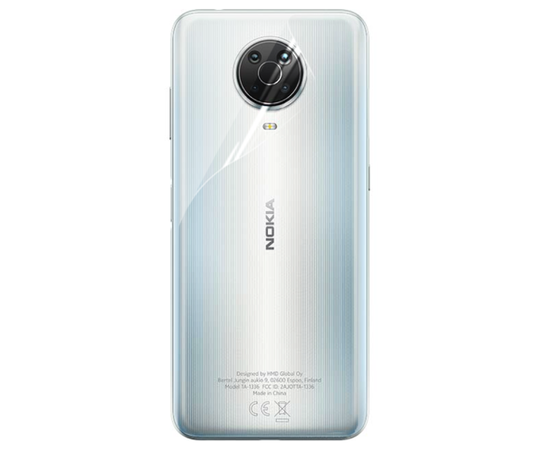 Противоударная гидрогелевая пленка Hydrogel Film для Nokia G20 на заднюю панель, Transparent