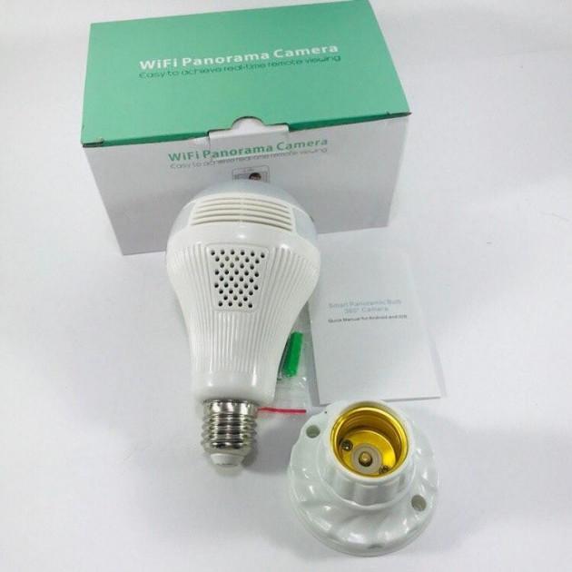Панорамная потолочная WiFi IP камера видеонаблюдения Лампочка SMART CAMERA - фото 4 Панорамная потолочная WiFi IP камера видеонаблюдения Лампочка SMART CAMERA - фото 4