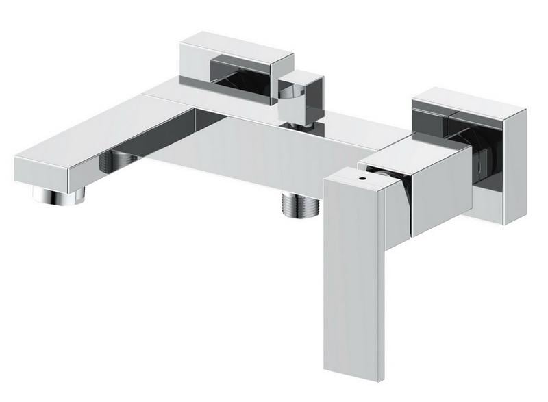 Смеситель для ванны Zegor Professional Bogat-03 Premium Pro Lux короткий гусак Катридж Sedal Spain однорычажный Хром