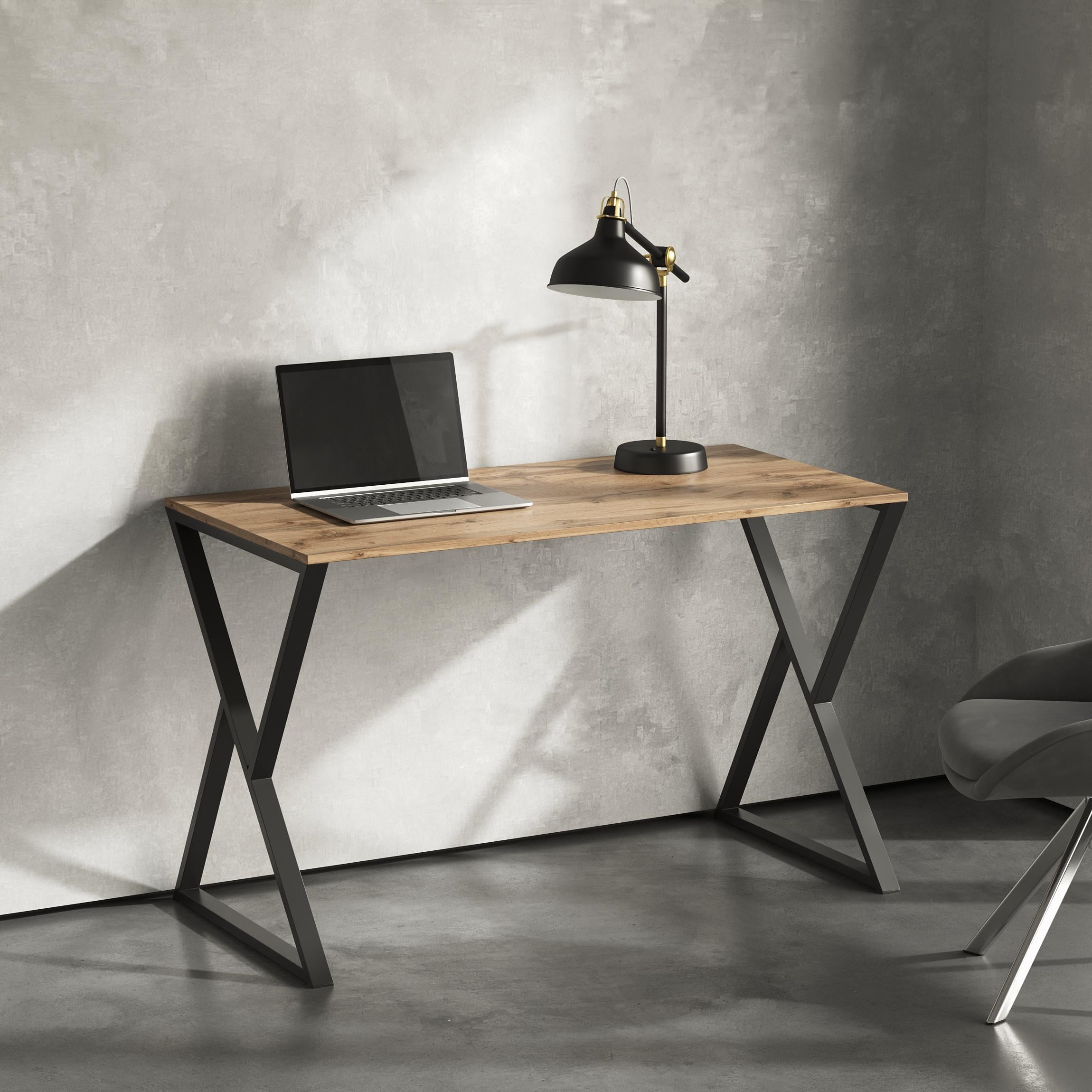 Стіл письмовий лофт Серія 10 1200х500х16 мм Дуб Аппалачі (24087197)