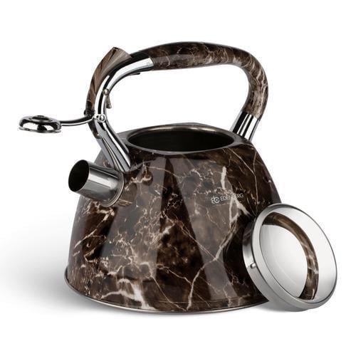 Чайник зі свистком Edenberg EB-1985 з мармуровим покриттям та турбо індукційним капсульним дном 3 л (EB-1985) Чайник зі свистком Edenberg EB-1985 з мармуровим покриттям та турбо індукційним капсульним дном 3 л (EB-1985)