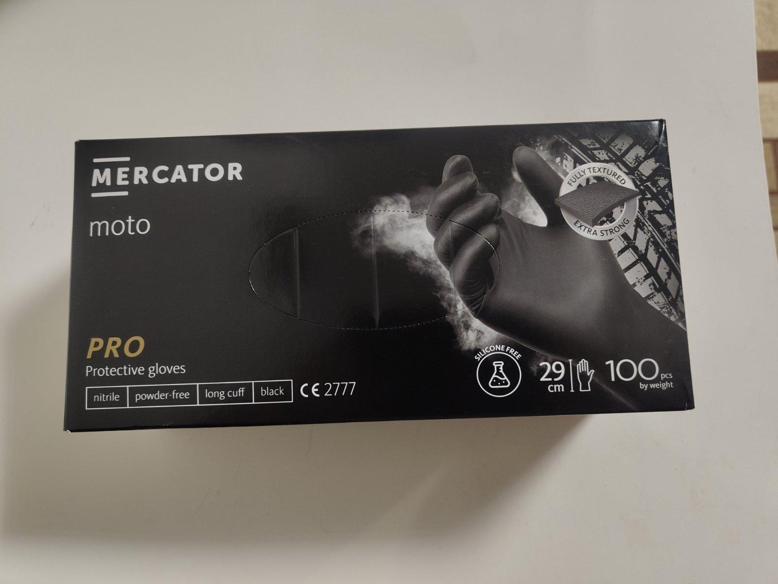 Рукавички нітрилові Moto Mercator Ideall Nitrile L 9,3 г 100 шт. Чорний (24034764) - фото 2 Рукавички нітрилові Moto Mercator Ideall Nitrile L 9,3 г 100 шт. Чорний (24034764) - фото 2