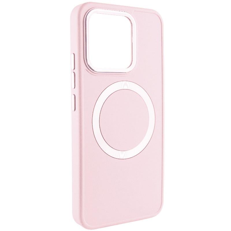 Противоударный TPU Чехол Bonbon Metal Style with MagSafe для Xiaomi 14 Pro Розовый / Light Pink