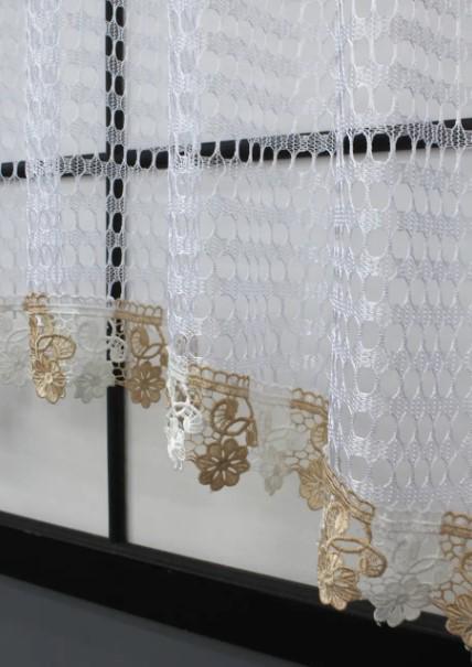 Тюль арка сітка з макраме 280х130 см Білий (000к 51-201) - фото 3 Тюль арка сітка з макраме 280х130 см Білий (000к 51-201) - фото 3