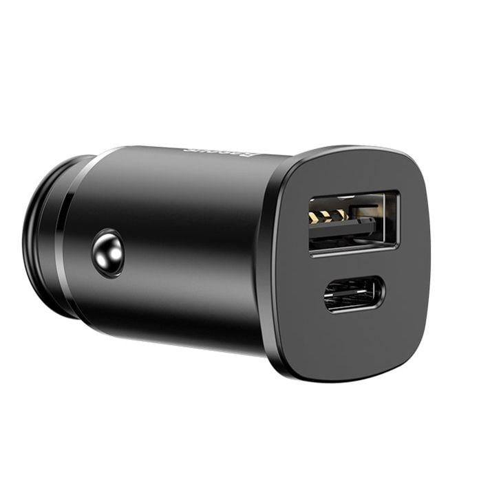 Зарядное устройство автомобильное Baseus Square metal A+C 30 W PPS Car Charger Black (06254) Зарядное устройство автомобильное Baseus Square metal A+C 30 W PPS Car Charger Black (06254)