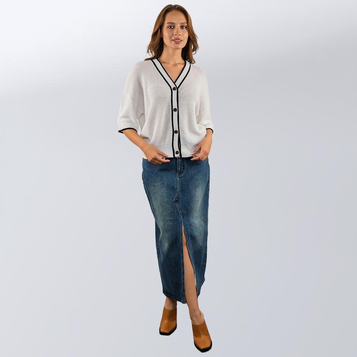 Кардиган з паєтками Brunello Cucinelli M Білий (2589902340) - фото 3 Кардиган з паєтками Brunello Cucinelli M Білий (2589902340) - фото 3