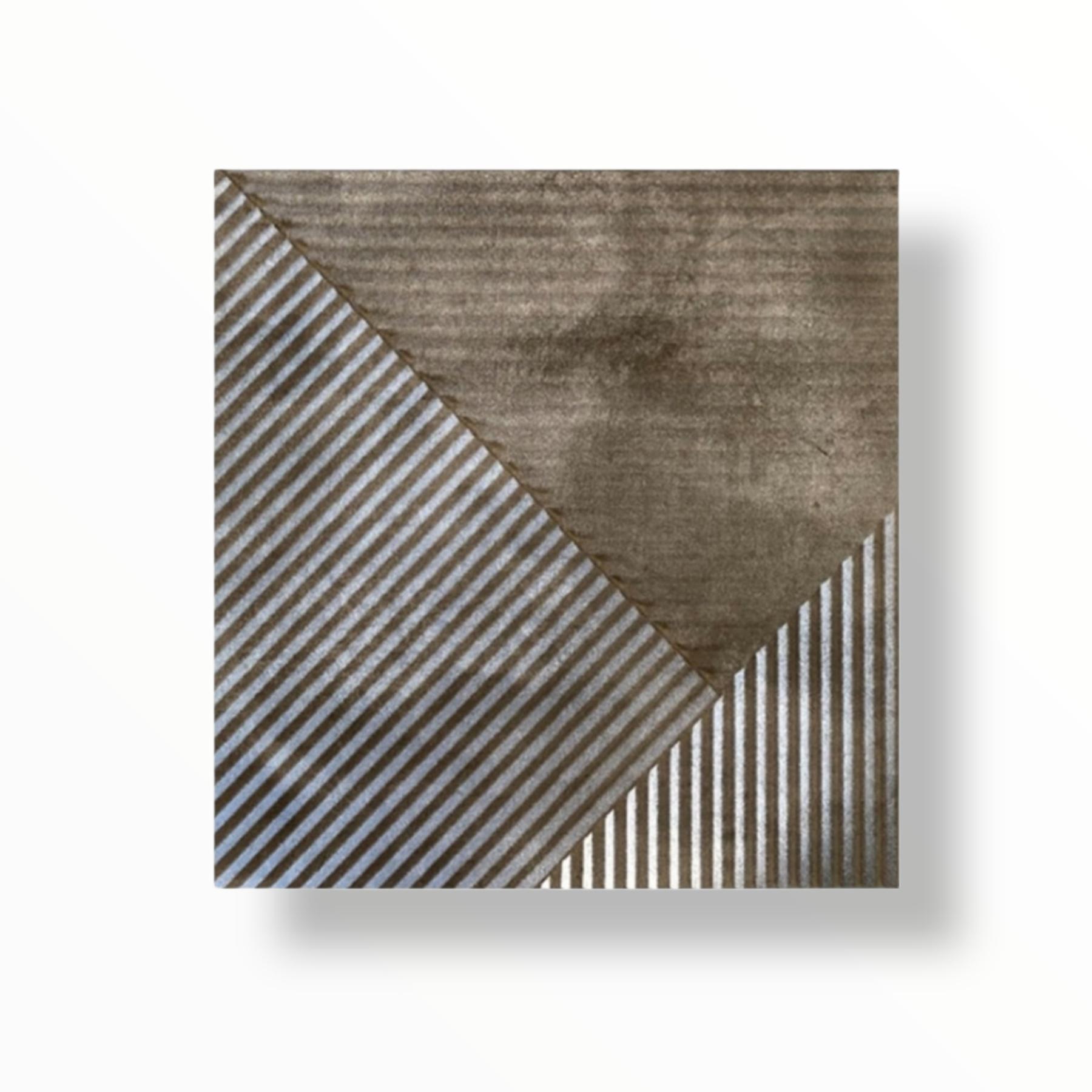 Гипсовая 3D-панель DecoWalls Hatch с ламинированным покрытием под бетон (DW0067)