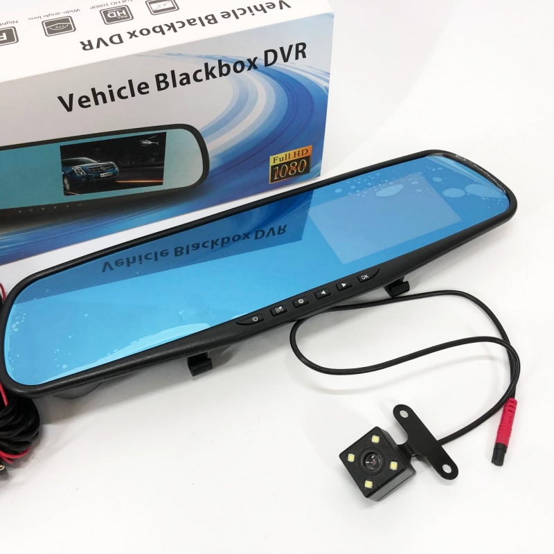 Видеорегистратор UKC L-9004 зеркало LCD 3,5" 1080P Full HD 2 камеры (tf7456) - фото 10 Видеорегистратор UKC L-9004 зеркало LCD 3,5" 1080P Full HD 2 камеры (tf7456) - фото 10