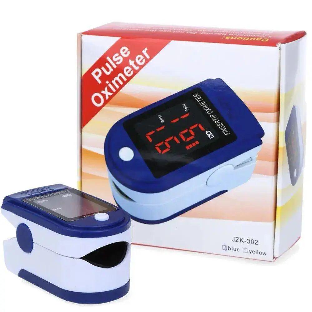 Пульсометр для вимірювання пульсу та сатурації JZK-302 на палець з чохлом 30-250 bpm 57x34x31 мм Синій (opt-20695) Пульсометр для вимірювання пульсу та сатурації JZK-302 на палець з чохлом 30-250 bpm 57x34x31 мм Синій (opt-20695)