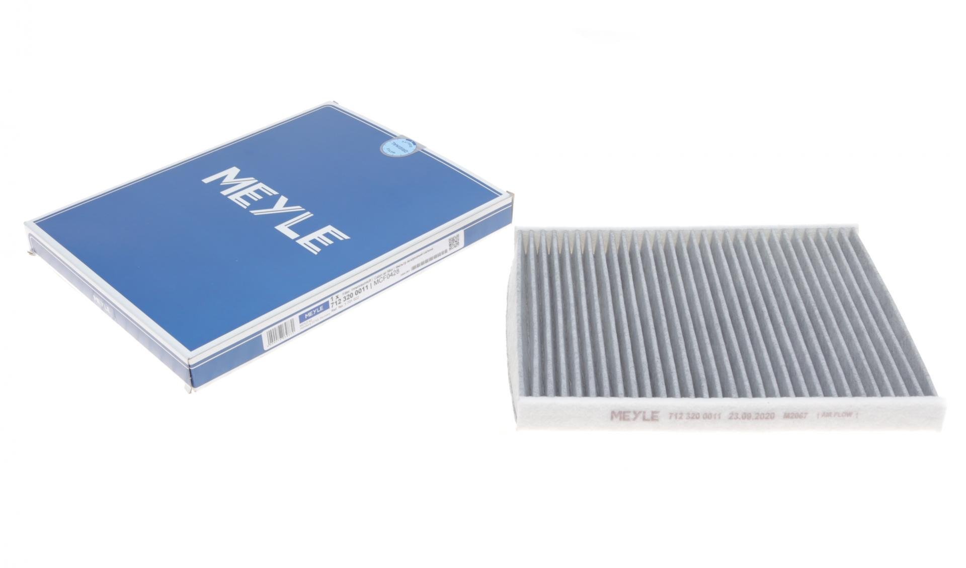 Фільтр салону Meyle для Ford Fiesta 1,0-1,6TDCI 08 - вугільний (712 320 0011)