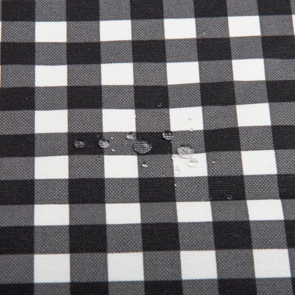 Тканина декоративна Клітинка V-31 215 гр/м2 з водовідштовхувальним просоченням 180 см Чорний (26370) - фото 3