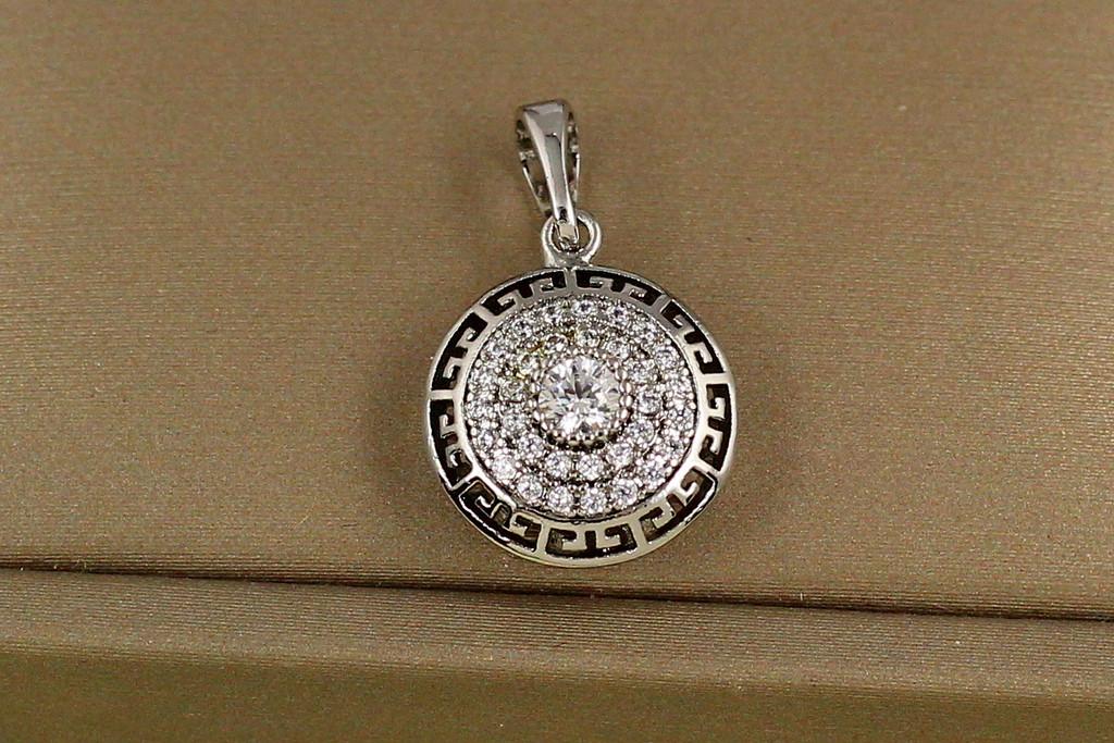 Кулон Xuping Jewelry Версаче 1,2 см Серебристый (2469476341)