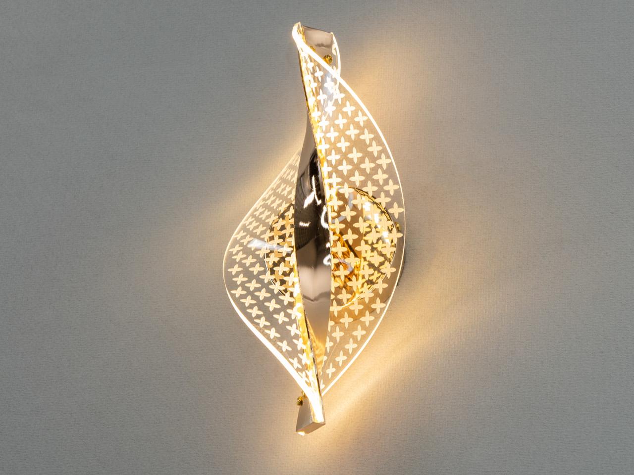 Світильник настінний F3851-5-LS LED у спальню 6W Золотий - фото 3