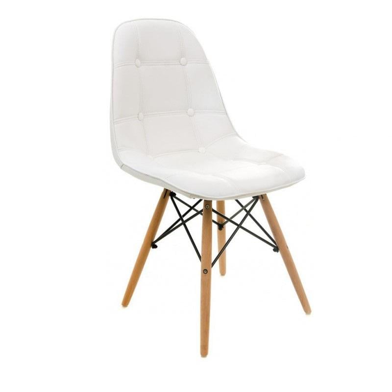 Стул EAMES 46x54x81 см эко-кожа Белый (715)