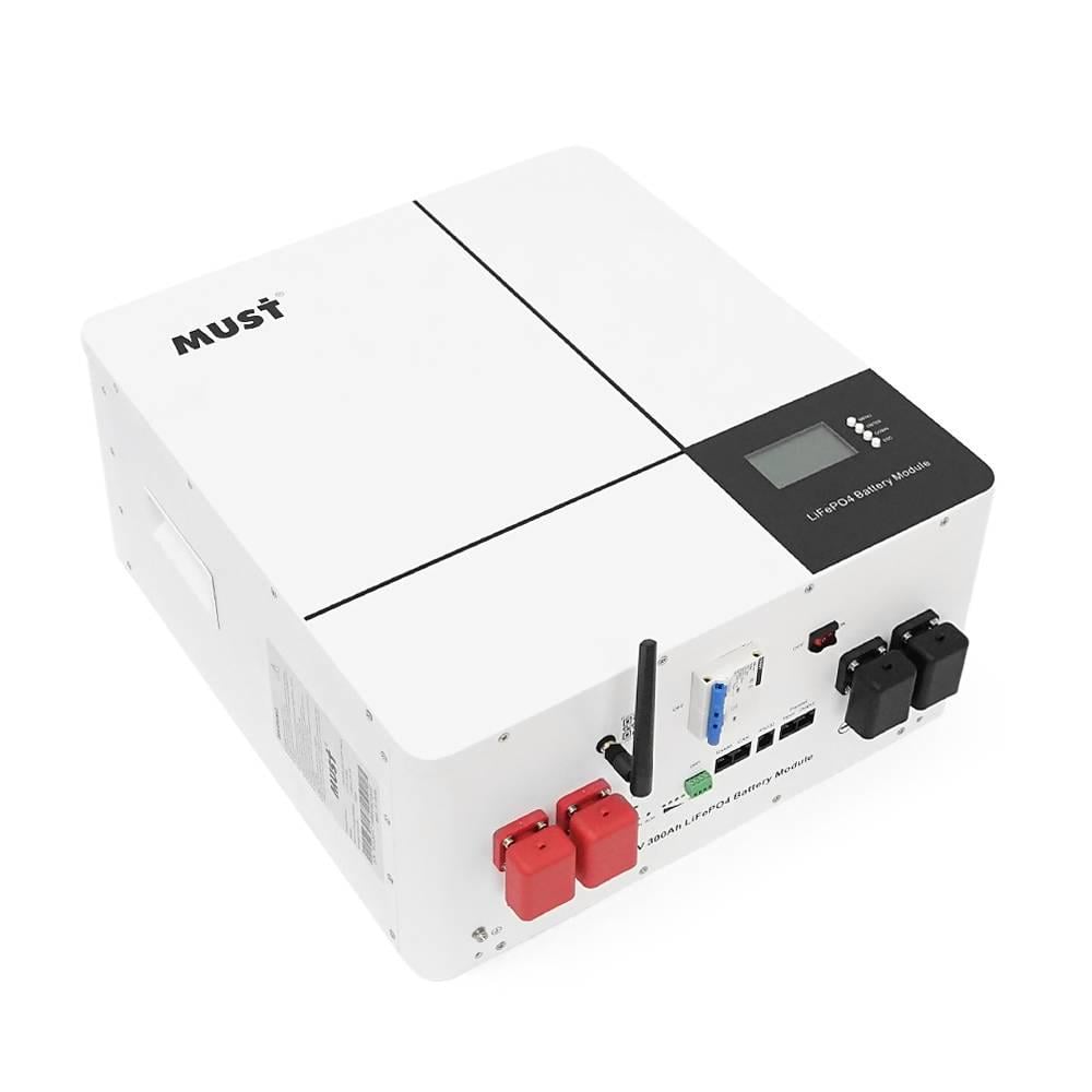Батарея акумуляторна Must LiFePO4 LP16-24300 25,6V 300Ah 7,68kWh BMS100A 8S CAN2.0/RS232/RS485 6000 cycles 486x442x250,44kg