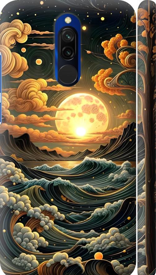 Чехол на Xiaomi Redmi 8 Арт волны (6332m-1806-42517)