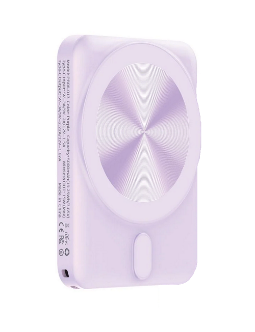 Повербанк Trusmi Wireless Charger PowerBank 5000 mAh 20W Purple