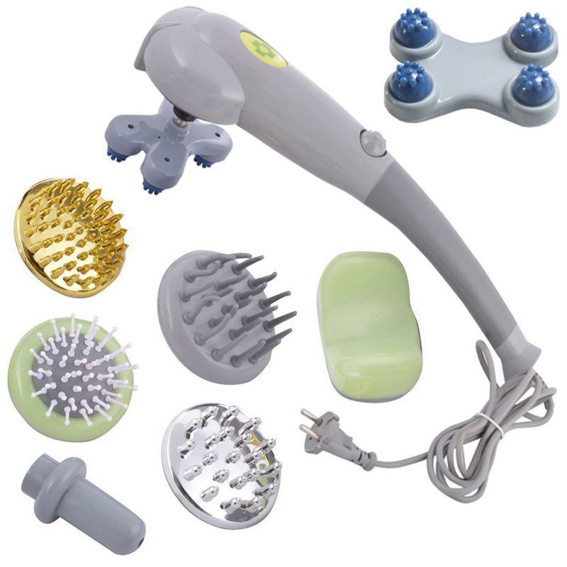 Вибрационный массажер 8в1 Magic Massager ручной для тела - фото 4