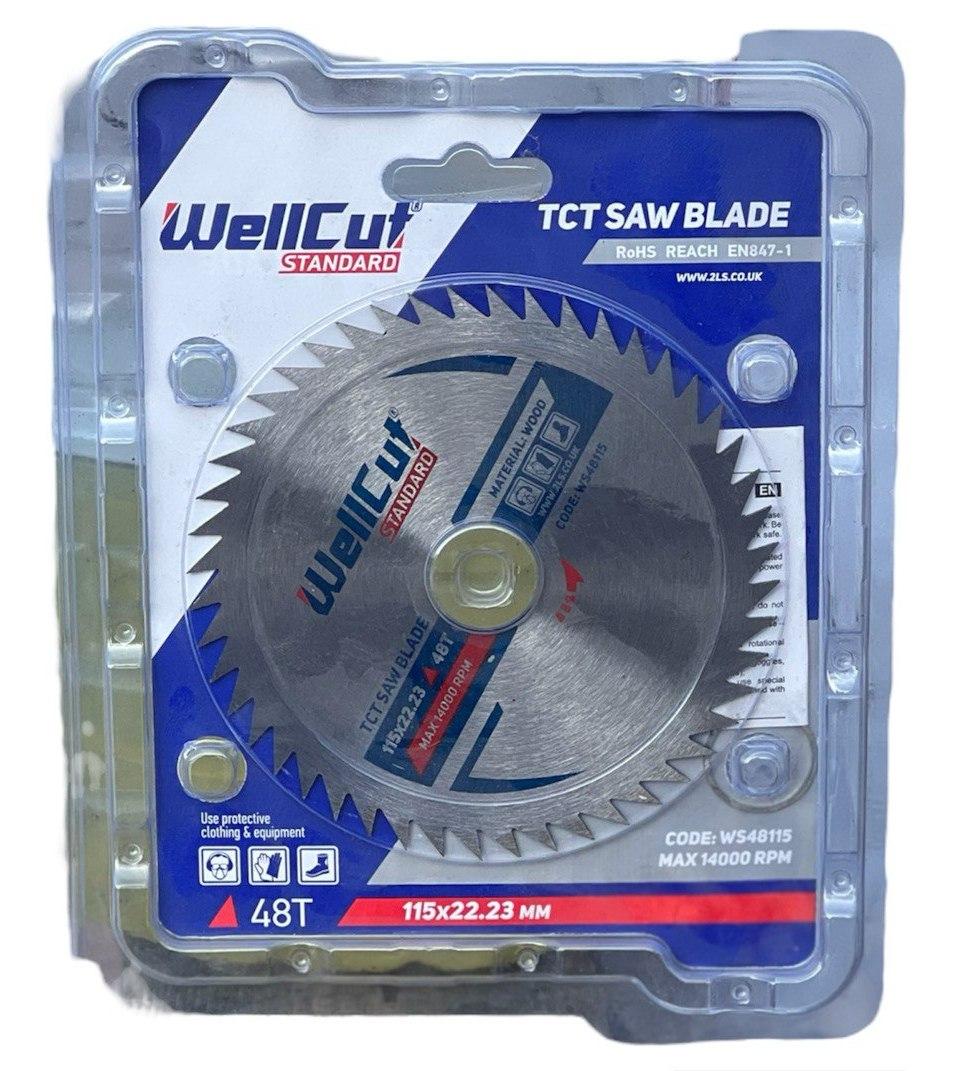 Пильный диск WellCut Standard для циркулярных пылей по дереву 125х22.23 48T (31642224)