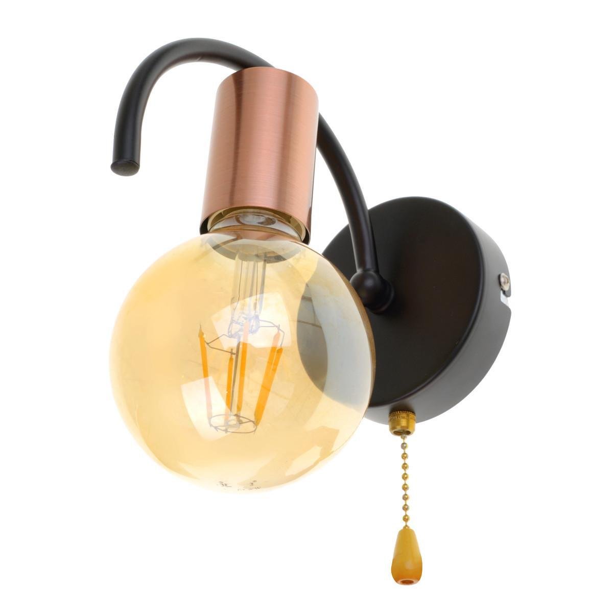 Бра Brille без плафона BL-997W/1 E27 BK + AC Чорно-золотистий