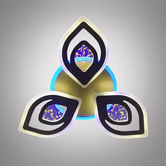 LED-люстра потолочная Valeso V-K29132-3+1 GD с пультом 94W (28685795)