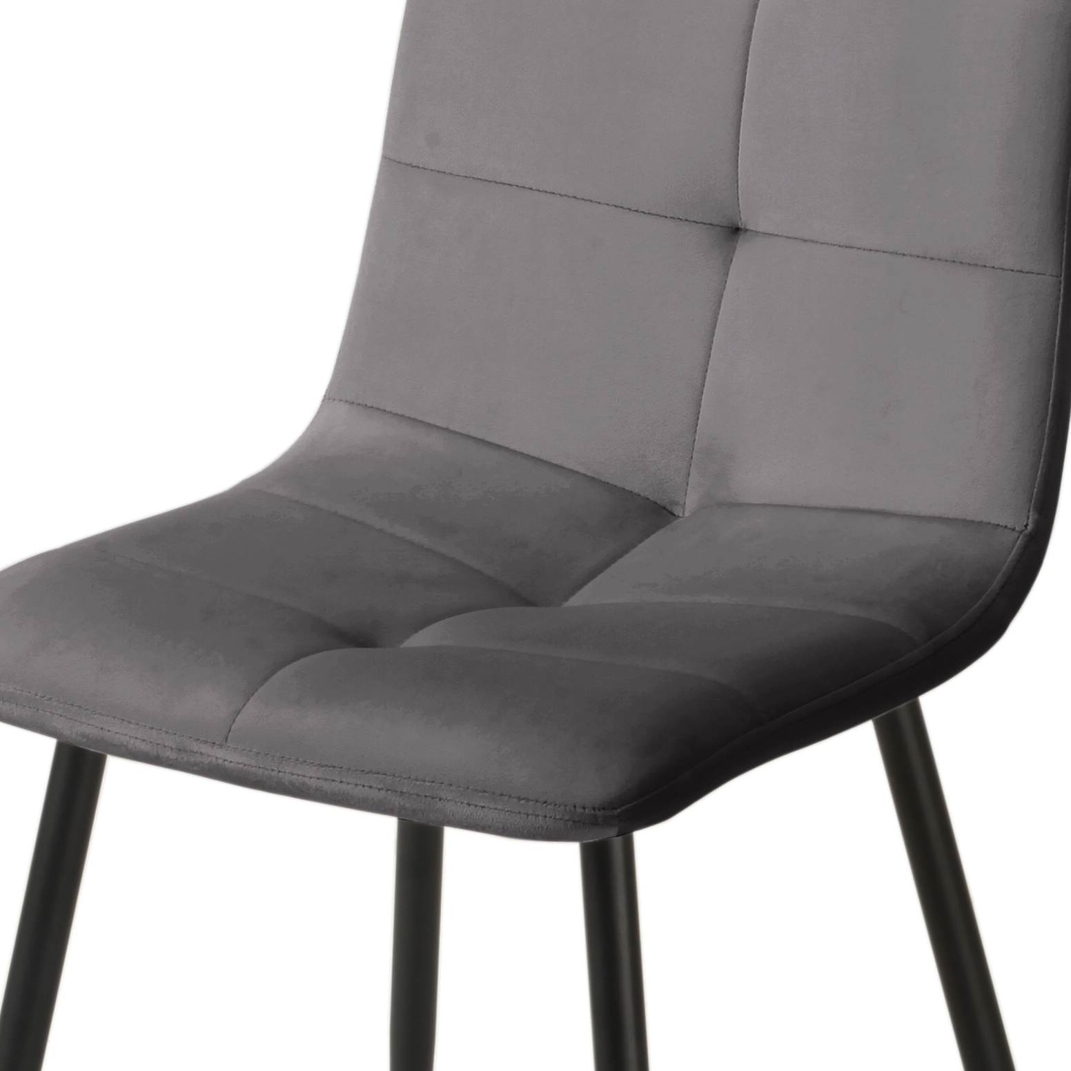 Стул кухонный Intarsio Neo велюр Черный/Серый - фото 6 Стул кухонный Intarsio Neo велюр Черный/Серый - фото 6