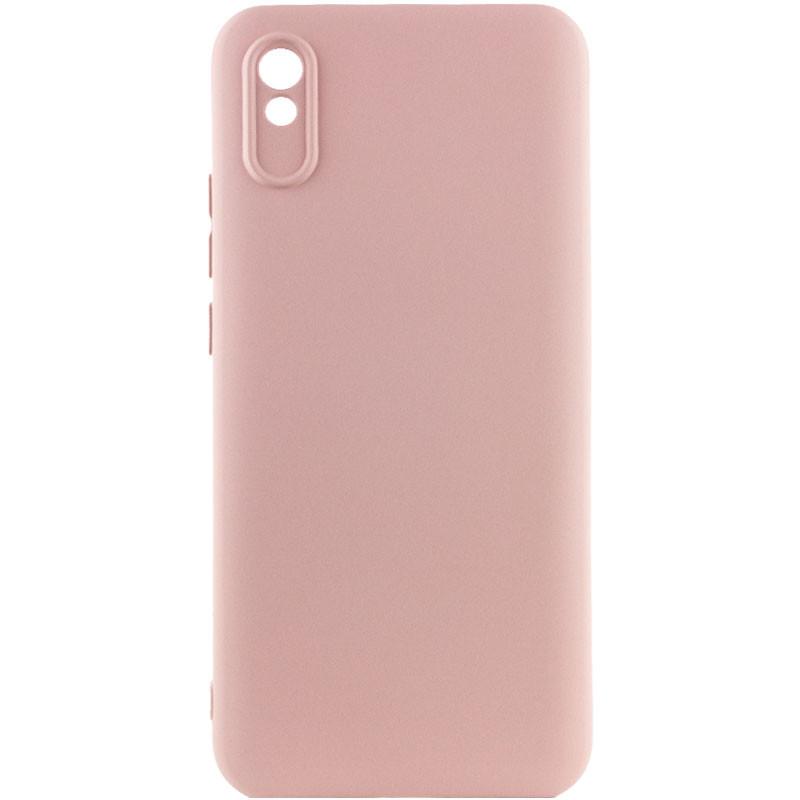 Противоударный чехол Silicone Cover Lakshmi Full Camera (AAA) для Xiaomi Redmi 9A Розовый / Pink Sand