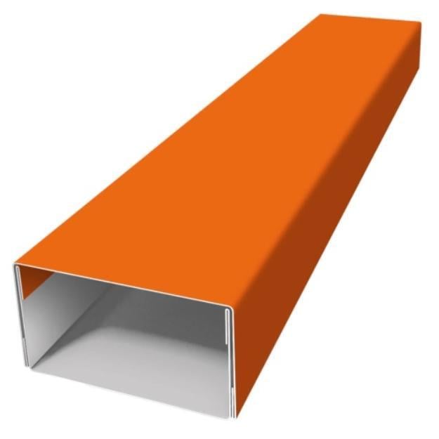 Рельс декоративный SIMBUD 60x35 мм 2 пог. м RAL8004 (4754865)