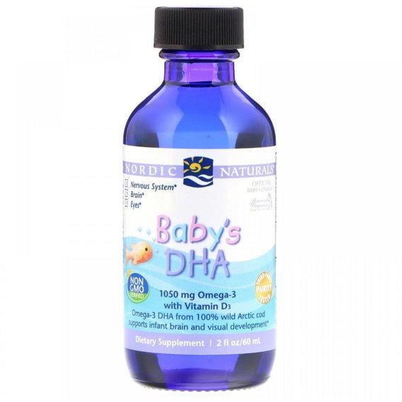Омега 3 Nordic Naturals Baby's DHA with Vitamin D3 2 ун. 60 мл