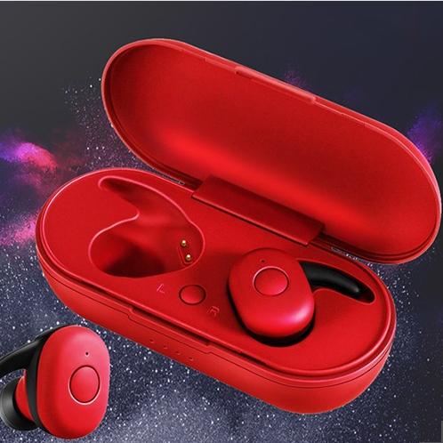 Беспроводные наушники DT1 TWS Bluetooth с кейсом Red - фото 2