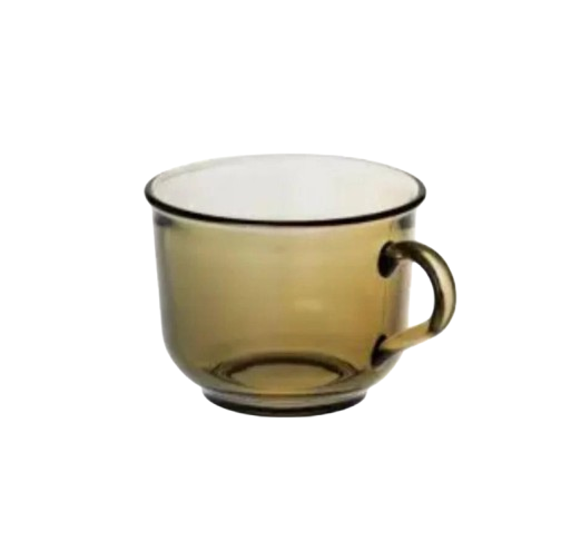 Кружка стеклянная Black coffe 431200 220 мл Дымный (9407)