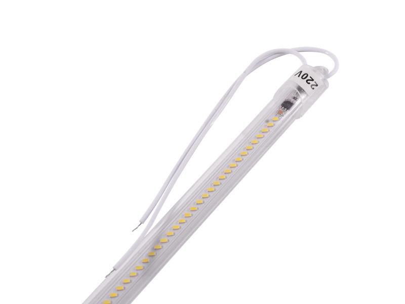Светодиодная линейка SMD3014 64 LED 220В 6Вт IP44 6000-6500K 300мм в прозрачном корпусе (4628)
