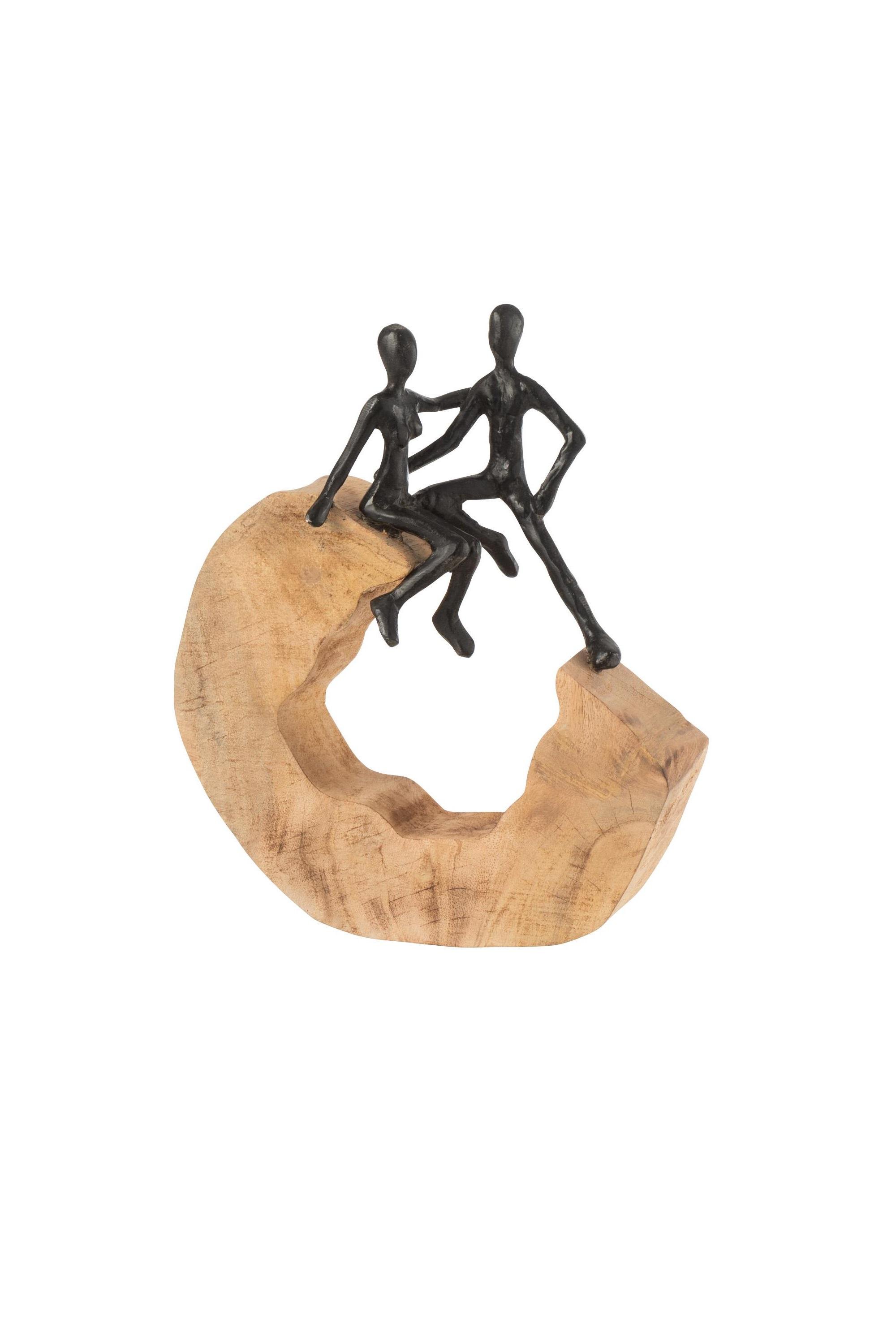 Статуэтка пара любви J-LINE из дерева ручная работа 28 см Статуэтка пара любви J-LINE из дерева ручная работа 28 см