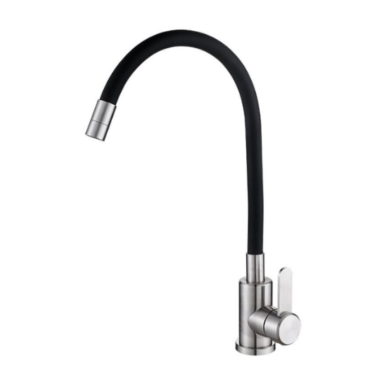 Смеситель кухонный Valeso гибкий Черный (KT90) Смеситель кухонный Valeso гибкий Черный (KT90)