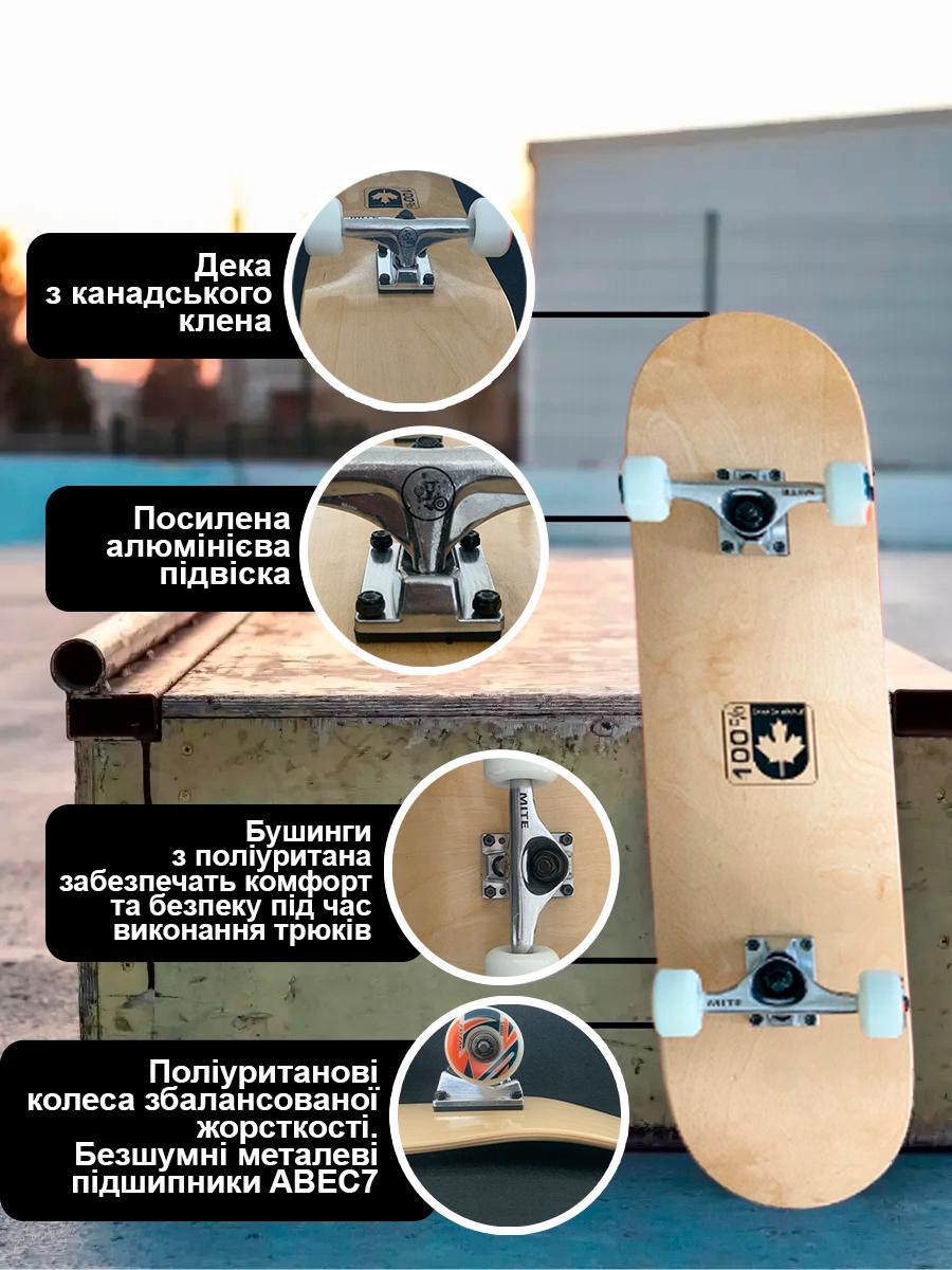 Скейт натуральное дерево Canada трюковой - фото 8