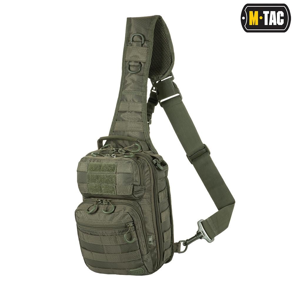Сумка тактическая через плечо M-TAC Urban Line City Hunter Hexagon Bag Olive (9159) - фото 11 Сумка тактическая через плечо M-TAC Urban Line City Hunter Hexagon Bag Olive (9159) - фото 11